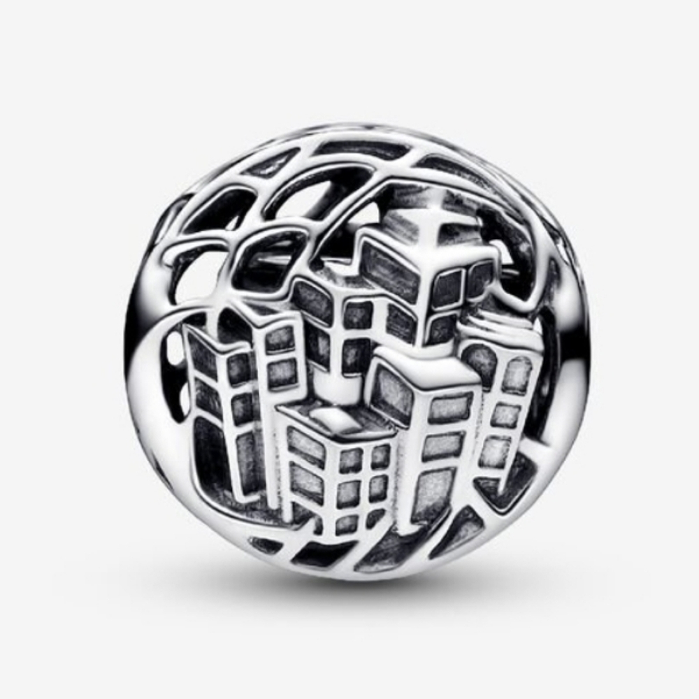 Authentic NEW Pandora Marvel Spider-Man Soaring City Charm S925ALE - Picture 7 of 10